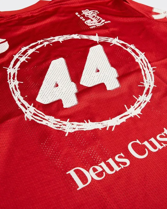 Mens Deus Ex Machina Jerseys Fourty Four Jersey 8211 Red Red Mens Deus Ex Machina Jerseys Fourty Four Jersey 8211 Red Red