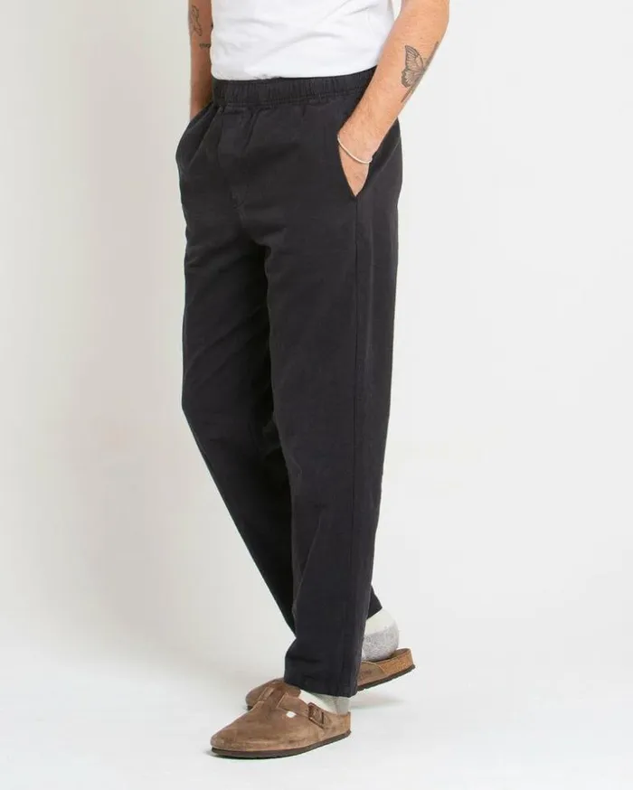 Mens Deus Ex Machina Pants Infinty Hemp Pant 8211 Anthracite Anthracite