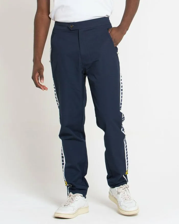 Mens Deus Ex Machina Pants Team Racing Pant 8211 Estate Blue Estate Blue
