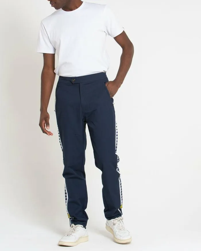 Mens Deus Ex Machina Pants Team Racing Pant 8211 Estate Blue Estate Blue Mens Deus Ex Machina Pants Team Racing Pant 8211 Estate Blue Estate Blue