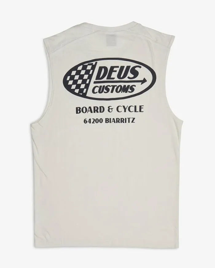 Mens Deus Ex Machina Tees Flags Muscle 8211 Vintage White Vintage White Mens Deus Ex Machina Tees Flags Muscle 8211 Vintage White Vintage White