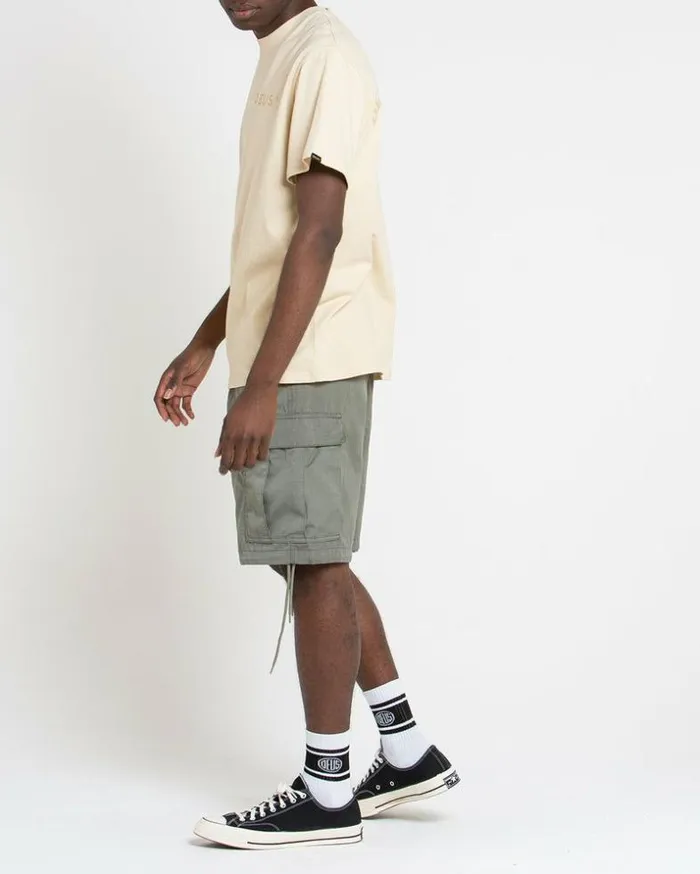 Mens Deus Ex Machina Tees Haywood Tee 8211 Oat Oat Mens Deus Ex Machina Tees Haywood Tee 8211 Oat Oat