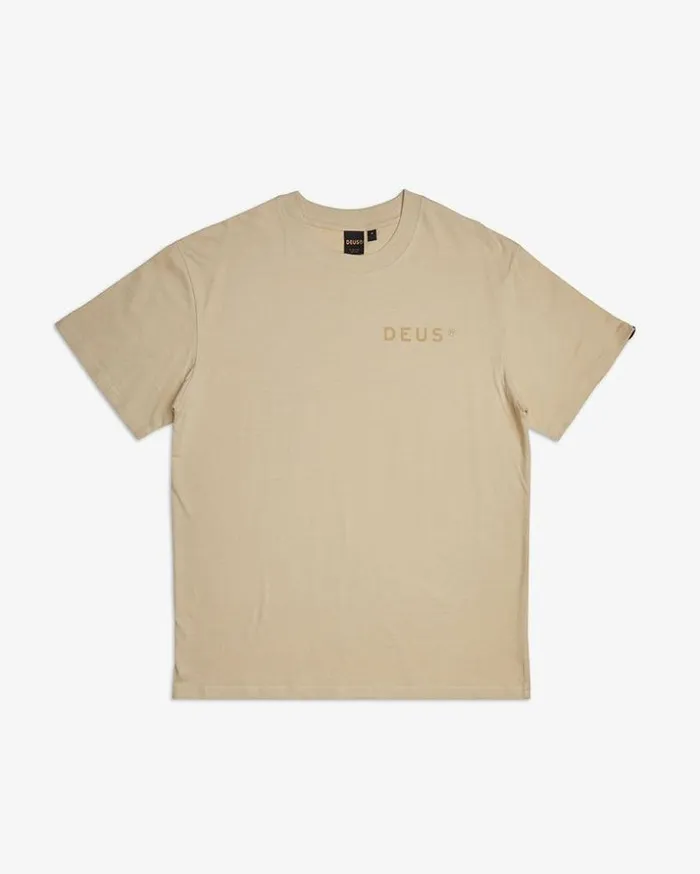 Mens Deus Ex Machina Tees Haywood Tee 8211 Oat Oat Mens Deus Ex Machina Tees Haywood Tee 8211 Oat Oat