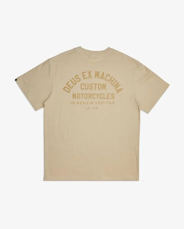 Mens Deus Ex Machina Tees Haywood Tee 8211 Oat Oat Mens Deus Ex Machina Tees Haywood Tee 8211 Oat Oat