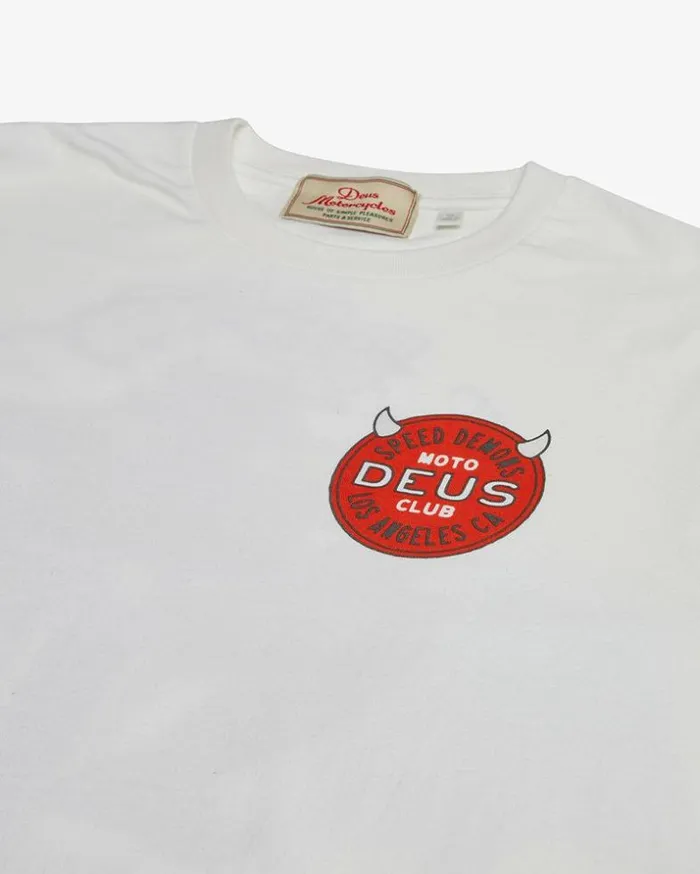 Mens Deus Ex Machina Tees Riding Hot Long Sleeve Tee 8211 Vintage White Vintage White Mens Deus Ex Machina Tees Riding Hot Long Sleeve Tee 8211 Vintage White Vintage White