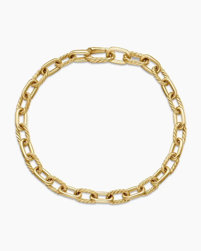 Mens DY Madison Chain Bracelet In 18K Yellow Gold 6mm Men David Yurman Chain