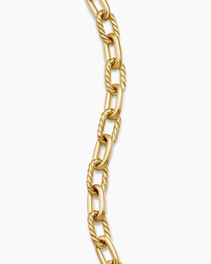 Mens DY Madison Chain Bracelet In 18K Yellow Gold 6mm Men David Yurman Chain