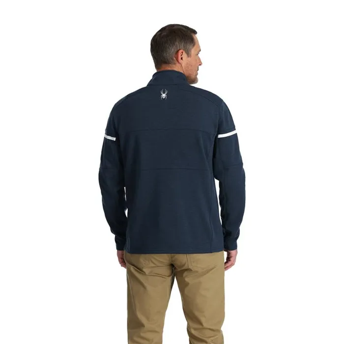 Mens Speed Fleece Half Zip True Navy Spyder Fleece