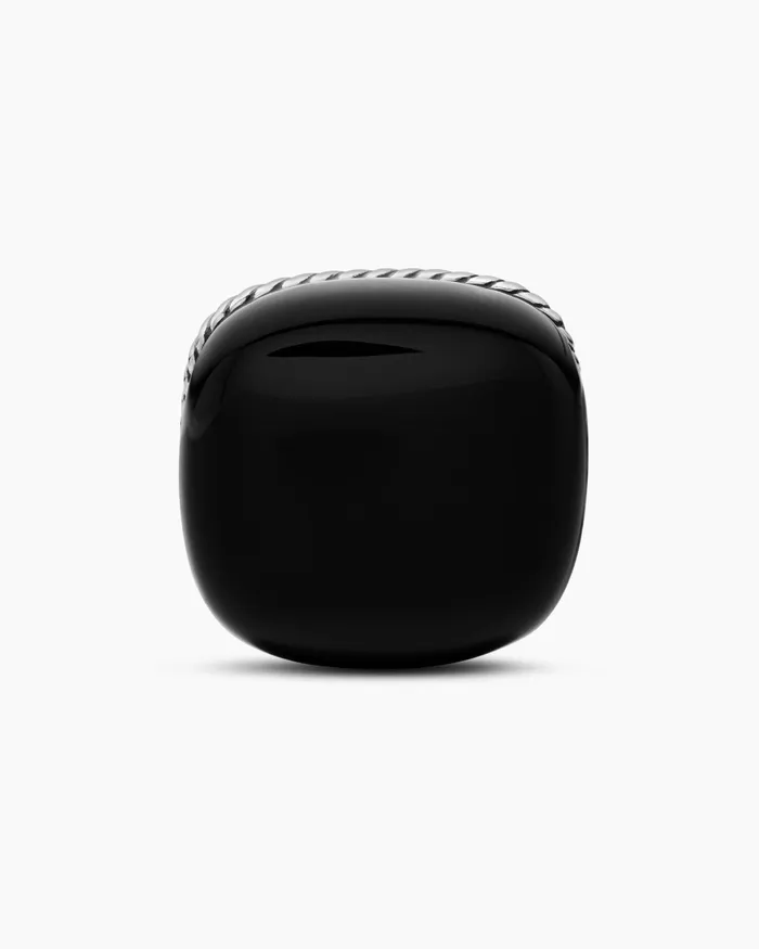 Mens Streamline Cushion Cufflinks In Sterling Silver With Black Onyx 17mm Men David Yurman Cufflinks Mens Streamline Cushion Cufflinks In Sterling Silver With Black Onyx 17mm Men David Yurman Cufflinks