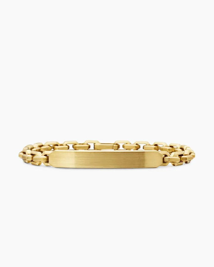 Mens Streamline ID Bracelet In 18K Yellow Gold 68mm Men David Yurman Chain