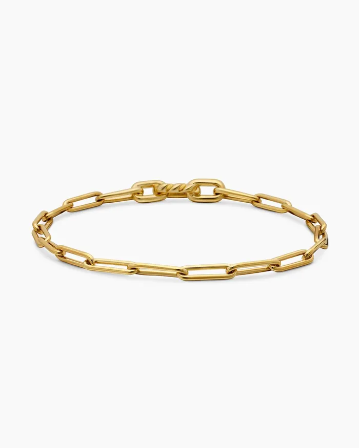 Mens Streamline Link Bracelet In 18K Yellow Gold 35mm Men David Yurman Chain