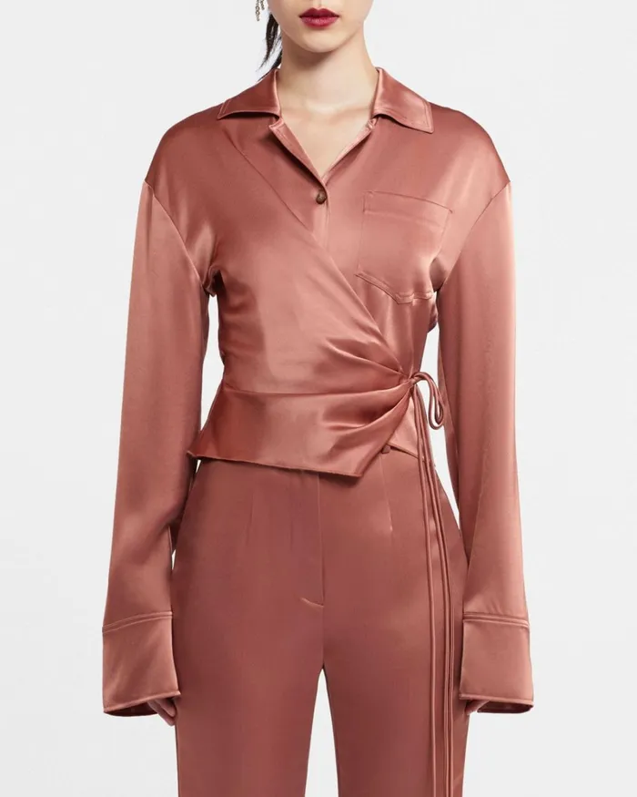 Merano Brown Terra Women Nanushka Tops