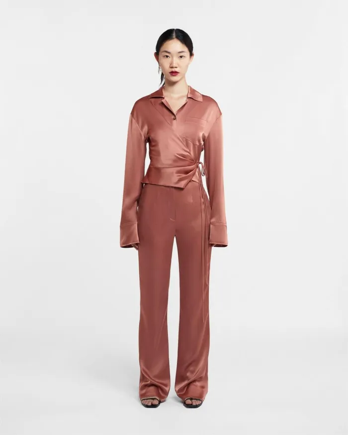 Merano Brown Terra Women Nanushka Tops Merano Brown Terra Women Nanushka Tops