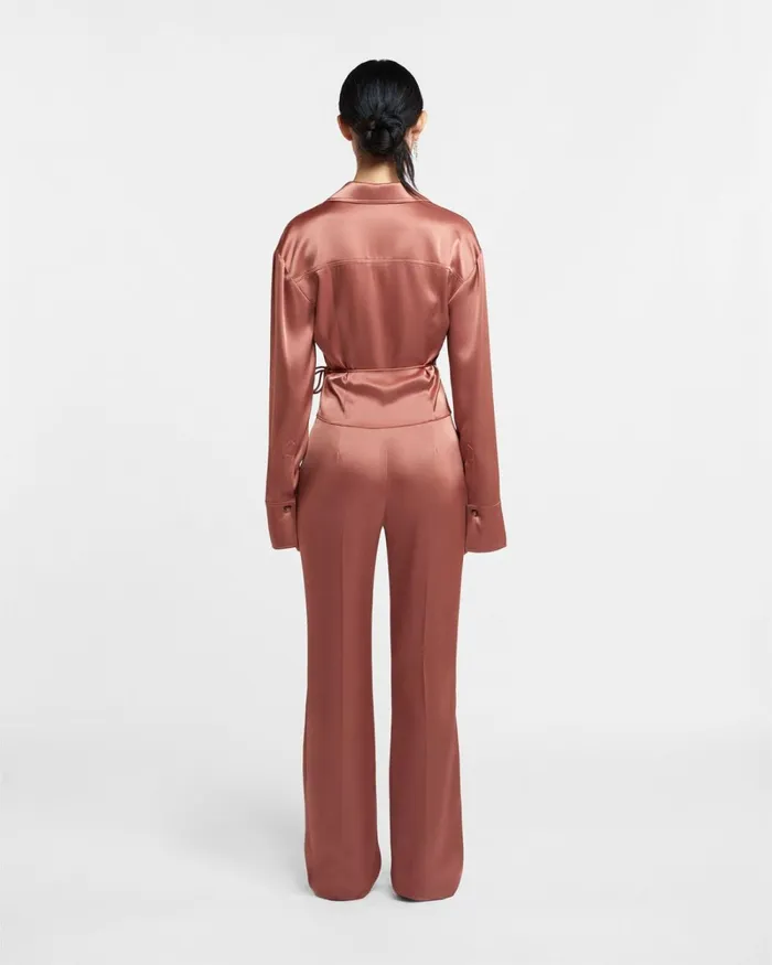 Merano Brown Terra Women Nanushka Tops Merano Brown Terra Women Nanushka Tops