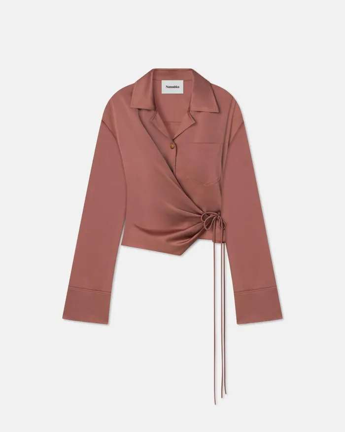 Merano Brown Terra Women Nanushka Tops Merano Brown Terra Women Nanushka Tops