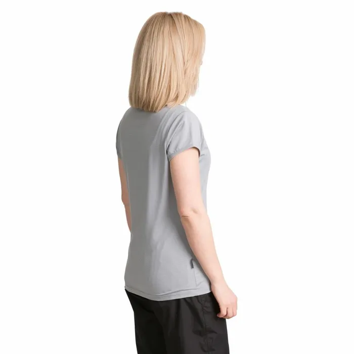Mirren Quick Dry Active TShirt Platinum Women Trespass Gym and Sports Tops