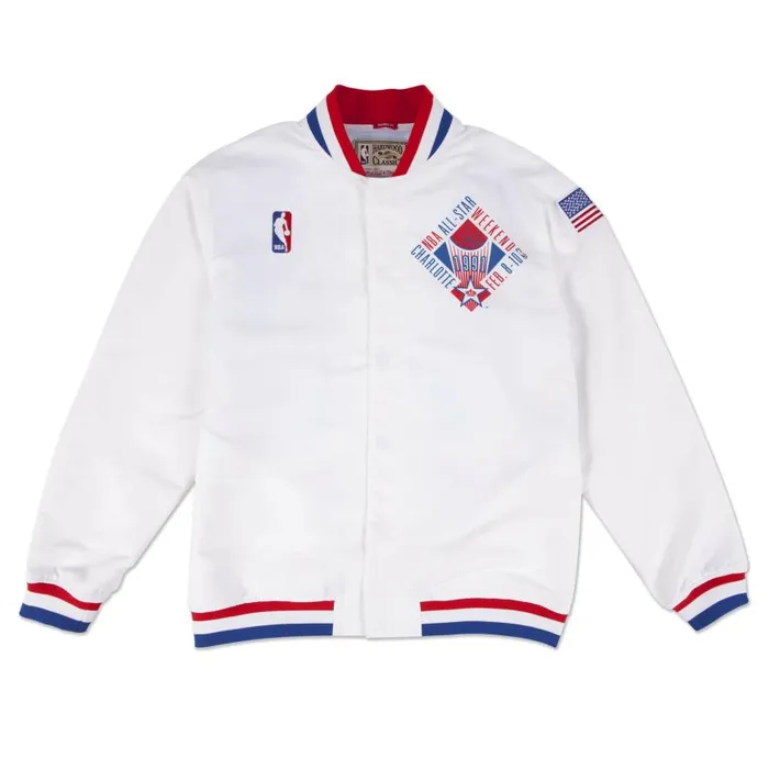 Mitchell and Ness 1991 Authentic Warm Up Jacket NBA AllStar Men Jackets and Outerwear