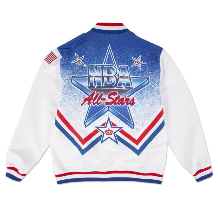 Mitchell and Ness 1991 Authentic Warm Up Jacket NBA AllStar Men Jackets and Outerwear Mitchell and Ness 1991 Authentic Warm Up Jacket NBA AllStar Men Jackets and Outerwear