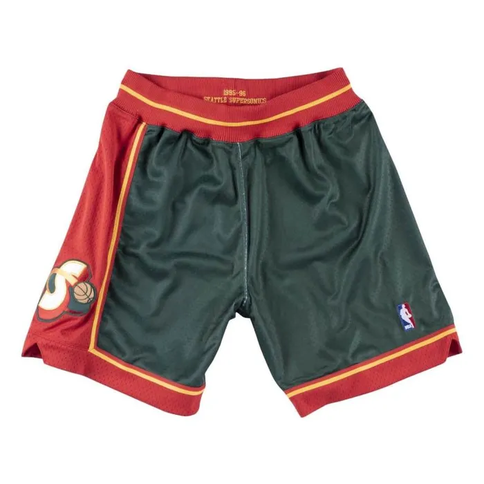 Mitchell and Ness 199596 Authentic Shorts Seattle SuperSonics Men Shorts
