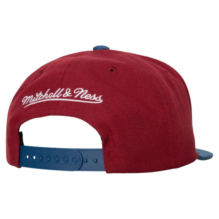Mitchell and Ness 2 Tone Side Patch Snapback Colorado Avalanche Men Hats and Headwear Mitchell and Ness 2 Tone Side Patch Snapback Colorado Avalanche Men Hats and Headwear