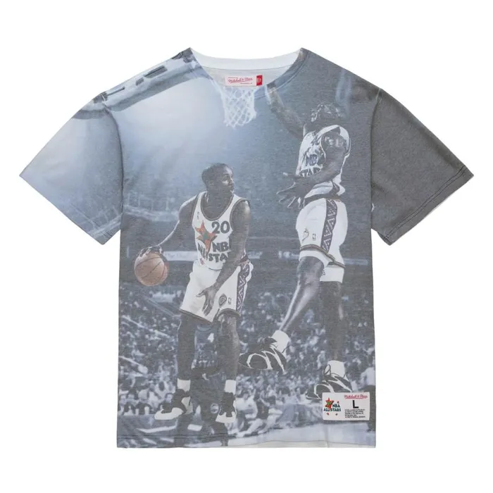 Mitchell and Ness Above The Rim Sublimated SS Tee Seattle Supersonics Men TShirts and Tops Mitchell and Ness Above The Rim Sublimated SS Tee Seattle Supersonics Men TShirts and Tops