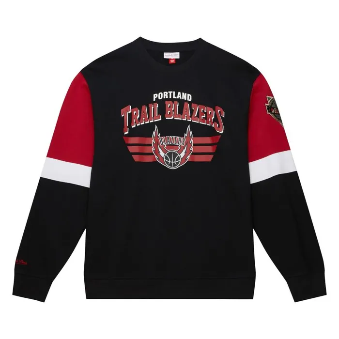 Mitchell and Ness All Over Crew 30 Portland Trail Blazers Men Hoodies and Sweatshirts Mitchell and Ness All Over Crew 30 Portland Trail Blazers Men Hoodies and Sweatshirts