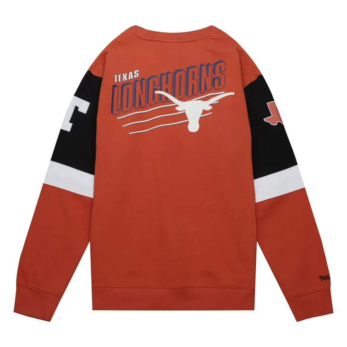 Mitchell and Ness All Over Crew 30 University Of Texas At Austin Men Hoodies and Sweatshirts Mitchell and Ness All Over Crew 30 University Of Texas At Austin Men Hoodies and Sweatshirts