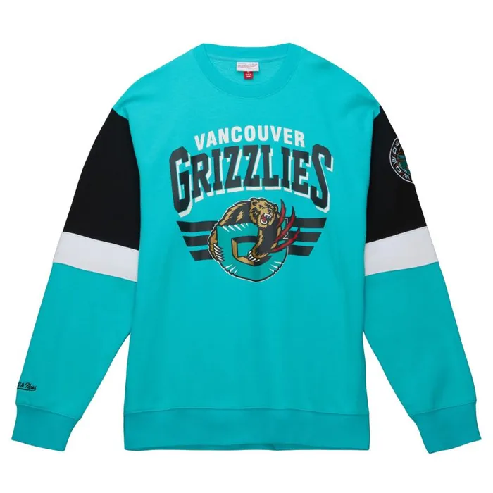 Mitchell and Ness All Over Crew 30 Vancouver Grizzlies Men Hoodies and Sweatshirts Mitchell and Ness All Over Crew 30 Vancouver Grizzlies Men Hoodies and Sweatshirts