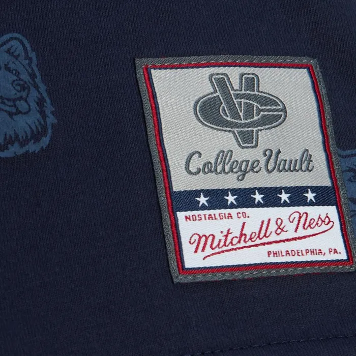 Mitchell and Ness AOP SS Top University Of Connecticut Men TShirts and Tops Mitchell and Ness AOP SS Top University Of Connecticut Men TShirts and Tops