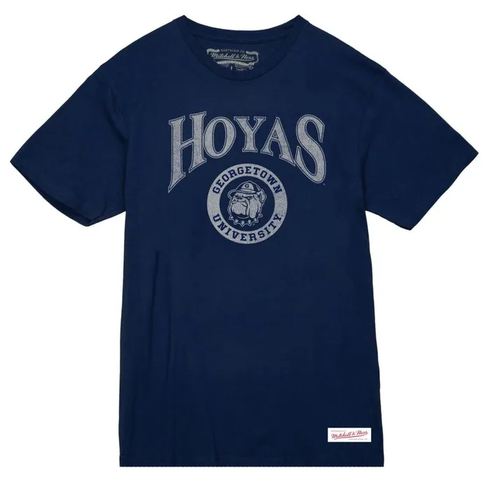 Mitchell and Ness Arched Logo Lockup Slub Tee Georgetown University Men TShirts and Tops Mitchell and Ness Arched Logo Lockup Slub Tee Georgetown University Men TShirts and Tops