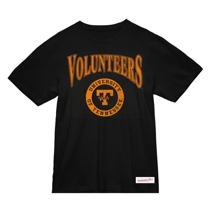 Mitchell and Ness Arched Logo Lockup Slub Tee University Of Tennessee Men TShirts and Tops Mitchell and Ness Arched Logo Lockup Slub Tee University Of Tennessee Men TShirts and Tops