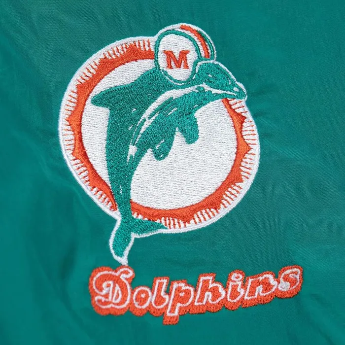 Mitchell and Ness Authentic Sideline Jacket Miami Dolphins Men Jackets and Outerwear Mitchell and Ness Authentic Sideline Jacket Miami Dolphins Men Jackets and Outerwear