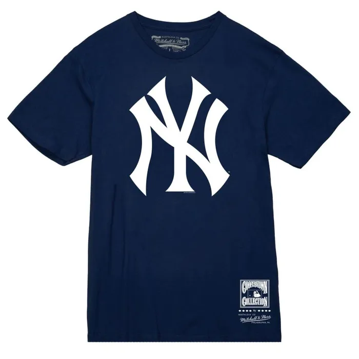Mitchell and Ness Basic Logo 2 Tee New York Yankees Men TShirts and Tops