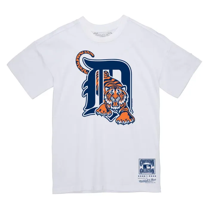 Mitchell and Ness Basic Logo 3 Tee Detroit Tigers Men TShirts and Tops