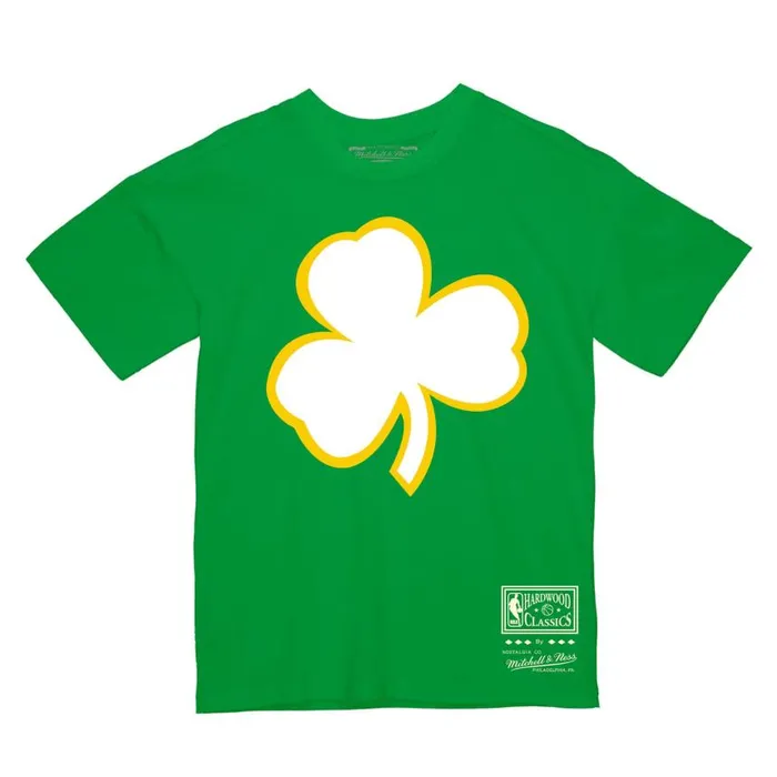 Mitchell and Ness Basic Logo 4 Tee Boston Celtics Men TShirts and Tops