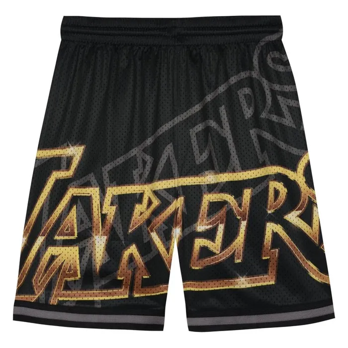 Mitchell and Ness Big Face 40 Shorts Los Angeles Lakers Kids Shorts and Skorts Mitchell and Ness Big Face 40 Shorts Los Angeles Lakers Kids Shorts and Skorts