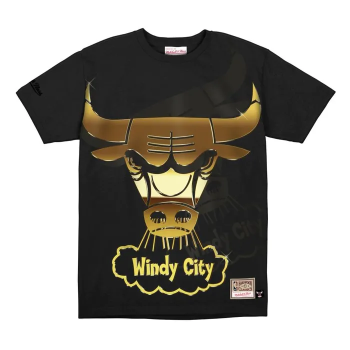 Mitchell and Ness Big Face 40 SS Tee Chicago Bulls Kids TShirts and Tops