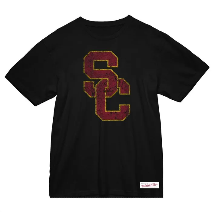 Mitchell and Ness Big Logo Tee USC Men TShirts and Tops