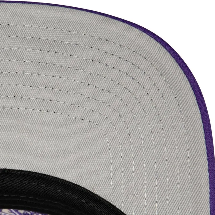 Mitchell and Ness Blocker Trucker Los Angeles Lakers Men Hats and Headwear Mitchell and Ness Blocker Trucker Los Angeles Lakers Men Hats and Headwear