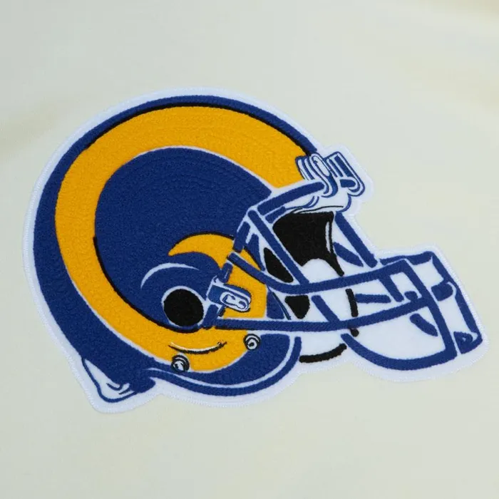 Mitchell and Ness Chainstitch Heavyweight Hoodie Retro Los Angeles Rams Men Hoodies and Sweatshirts Mitchell and Ness Chainstitch Heavyweight Hoodie Retro Los Angeles Rams Men Hoodies and Sweatshirts