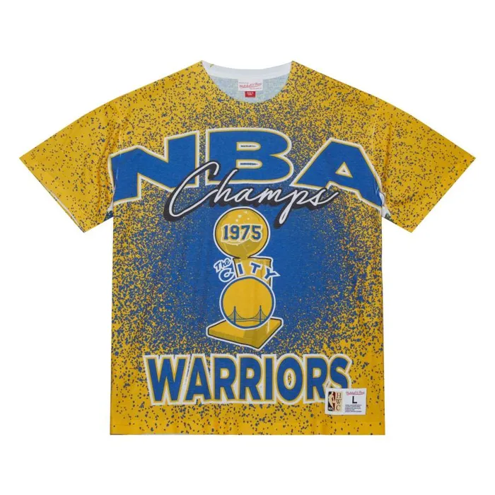 Mitchell and Ness Champ City Sublimated SS Tee Golden State Warriors Men TShirts and Tops Mitchell and Ness Champ City Sublimated SS Tee Golden State Warriors Men TShirts and Tops