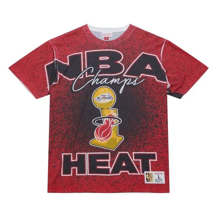 Mitchell and Ness Champ City Sublimated SS Tee Miami Heat Men TShirts and Tops Mitchell and Ness Champ City Sublimated SS Tee Miami Heat Men TShirts and Tops