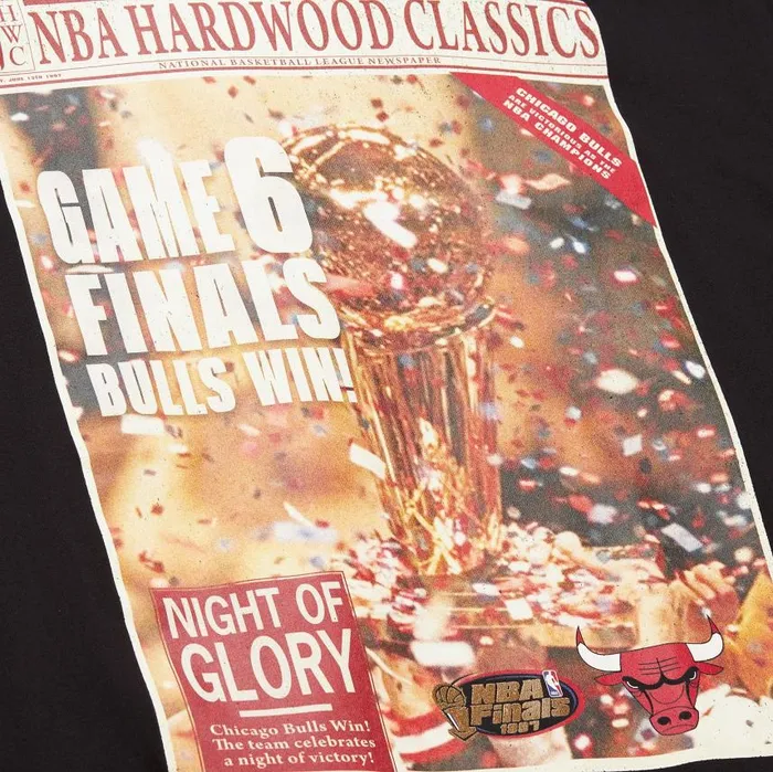 Mitchell and Ness Champs Tee Chicago Bulls Men TShirts and Tops Mitchell and Ness Champs Tee Chicago Bulls Men TShirts and Tops