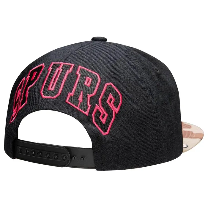 Mitchell and Ness Choco Camo Snapback HWC San Antonio Spurs Men Hats and Headwear Mitchell and Ness Choco Camo Snapback HWC San Antonio Spurs Men Hats and Headwear