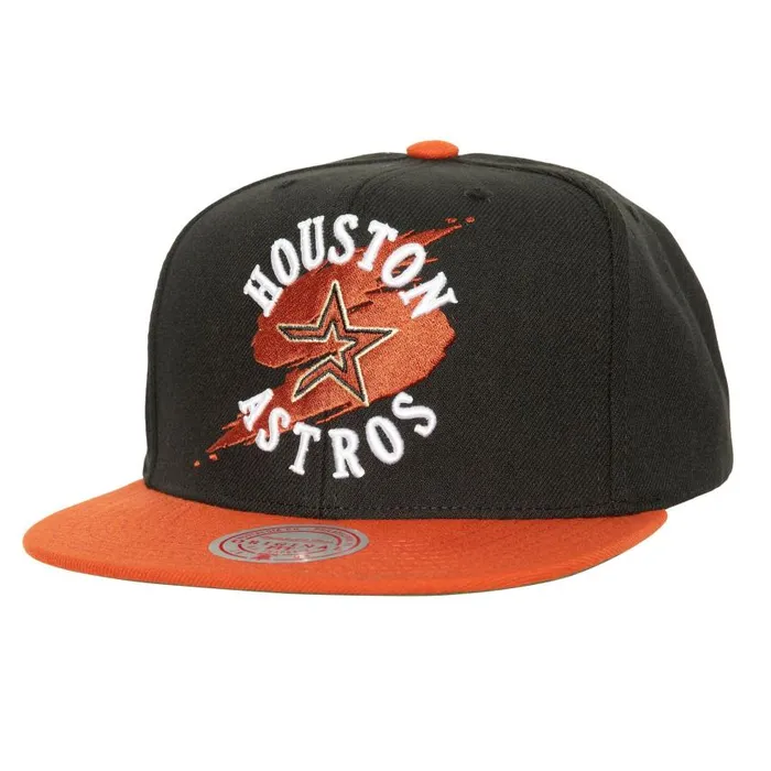 Mitchell and Ness Circle Splash Snapback Coop Houston Astros Men Hats and Headwear Mitchell and Ness Circle Splash Snapback Coop Houston Astros Men Hats and Headwear