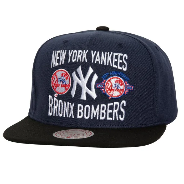 Mitchell and Ness City Love Snapback New York Yankees Men Hats and Headwear