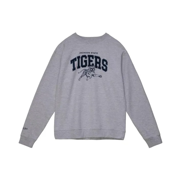 Mitchell and Ness Classic Arch Crewneck Jackson State University Men Hoodies and Sweatshirts Mitchell and Ness Classic Arch Crewneck Jackson State University Men Hoodies and Sweatshirts