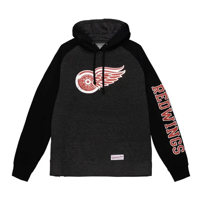 Mitchell and Ness Distressed Logo Hoody Detroit Red Wings Men Hoodies and Sweatshirts Mitchell and Ness Distressed Logo Hoody Detroit Red Wings Men Hoodies and Sweatshirts