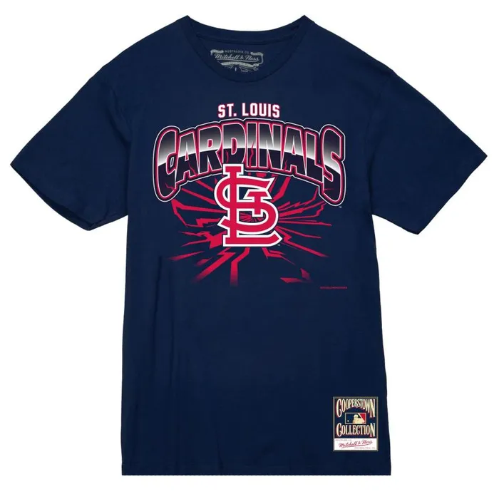 Mitchell and Ness Earthquake Tee St Louis Cardinals Men TShirts and Tops