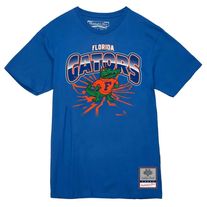 Mitchell and Ness Earthquake Tee University Of Florida Men TShirts and Tops
